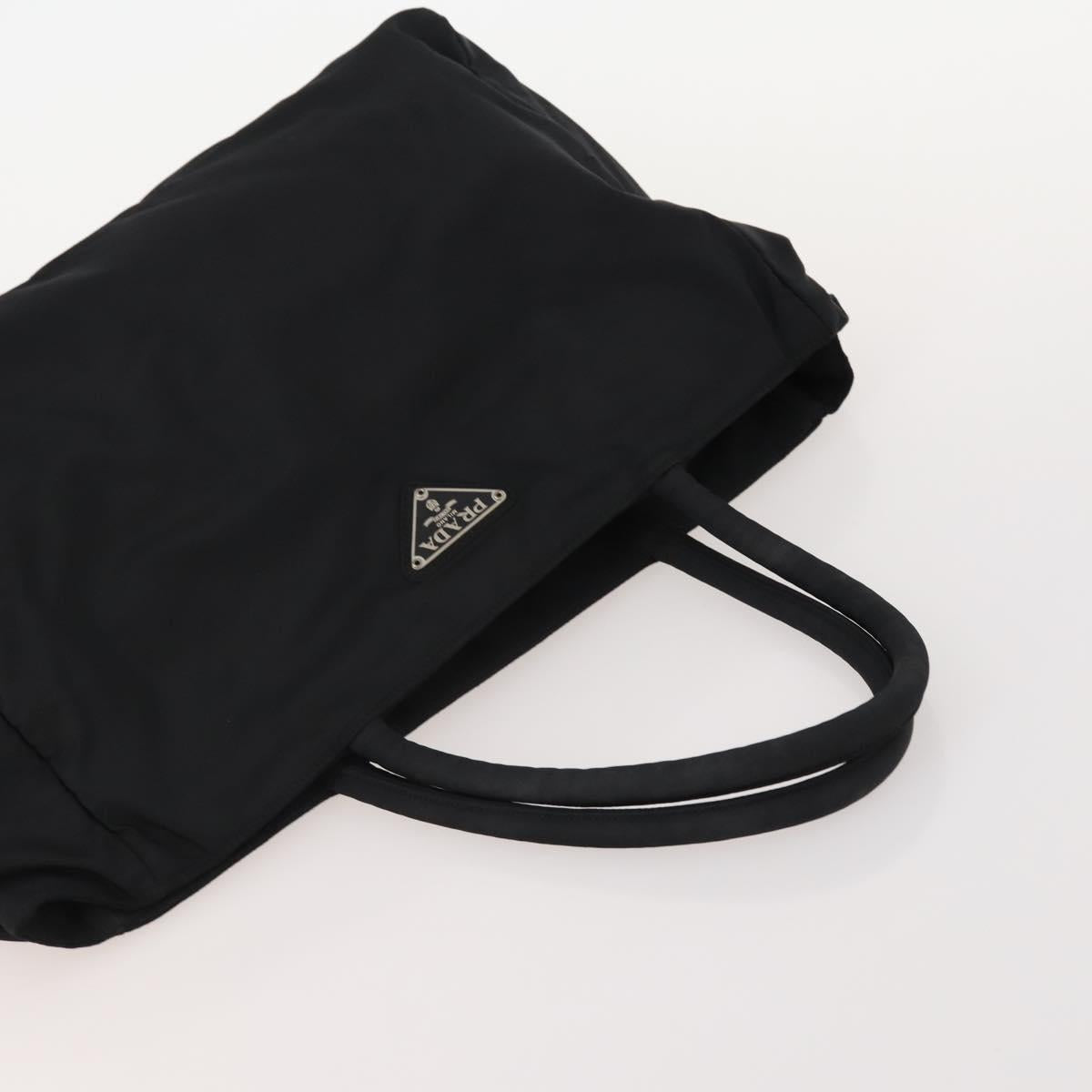 PRADA Hand Bag Nylon 4 Set Black Silver Green Auth 178840