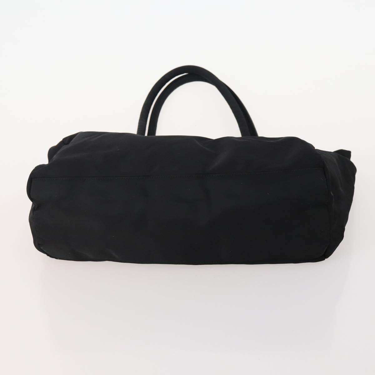 PRADA Hand Bag Nylon 4 Set Black Silver Green Auth 178840