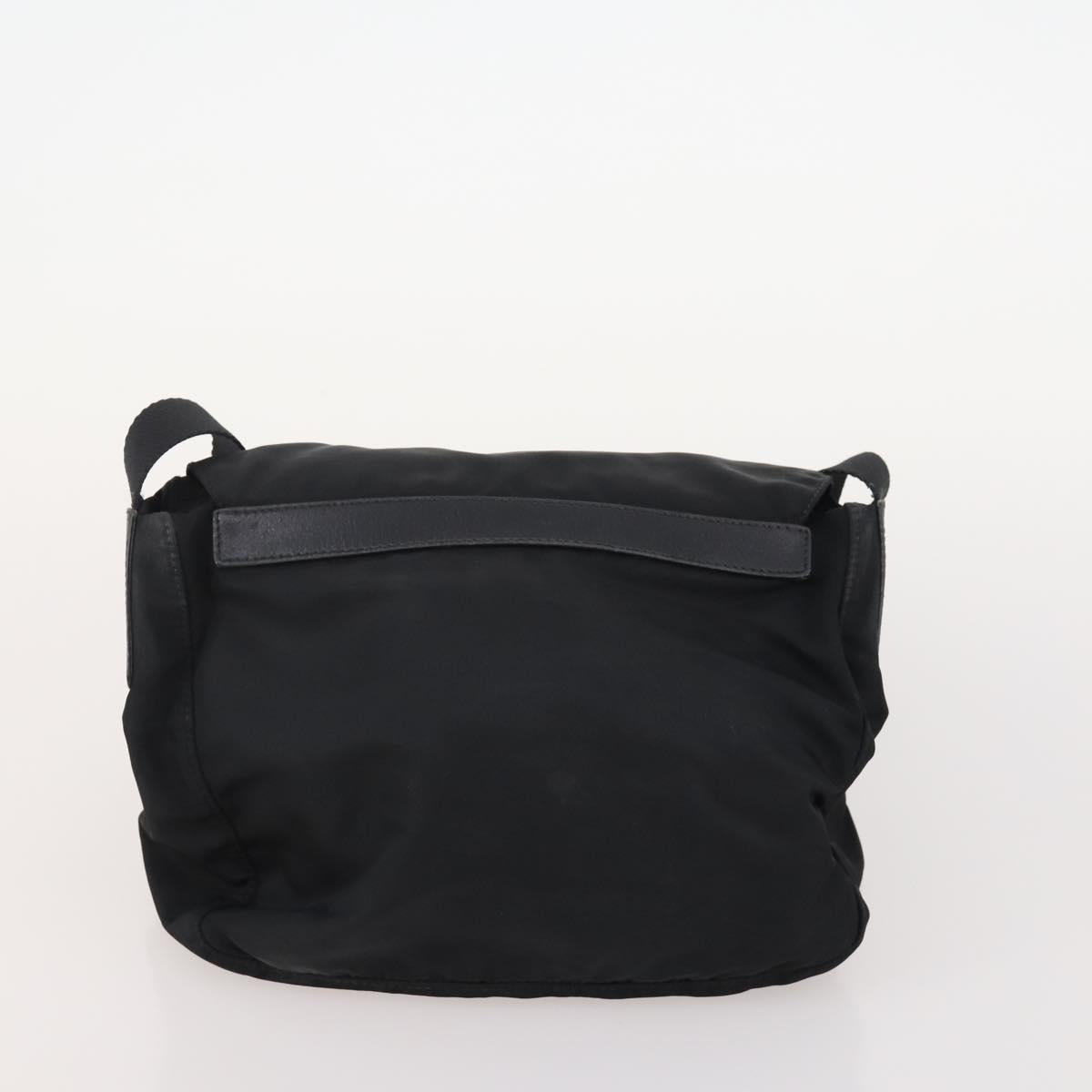 PRADA Hand Bag Nylon 4 Set Black Silver Green Auth 178840
