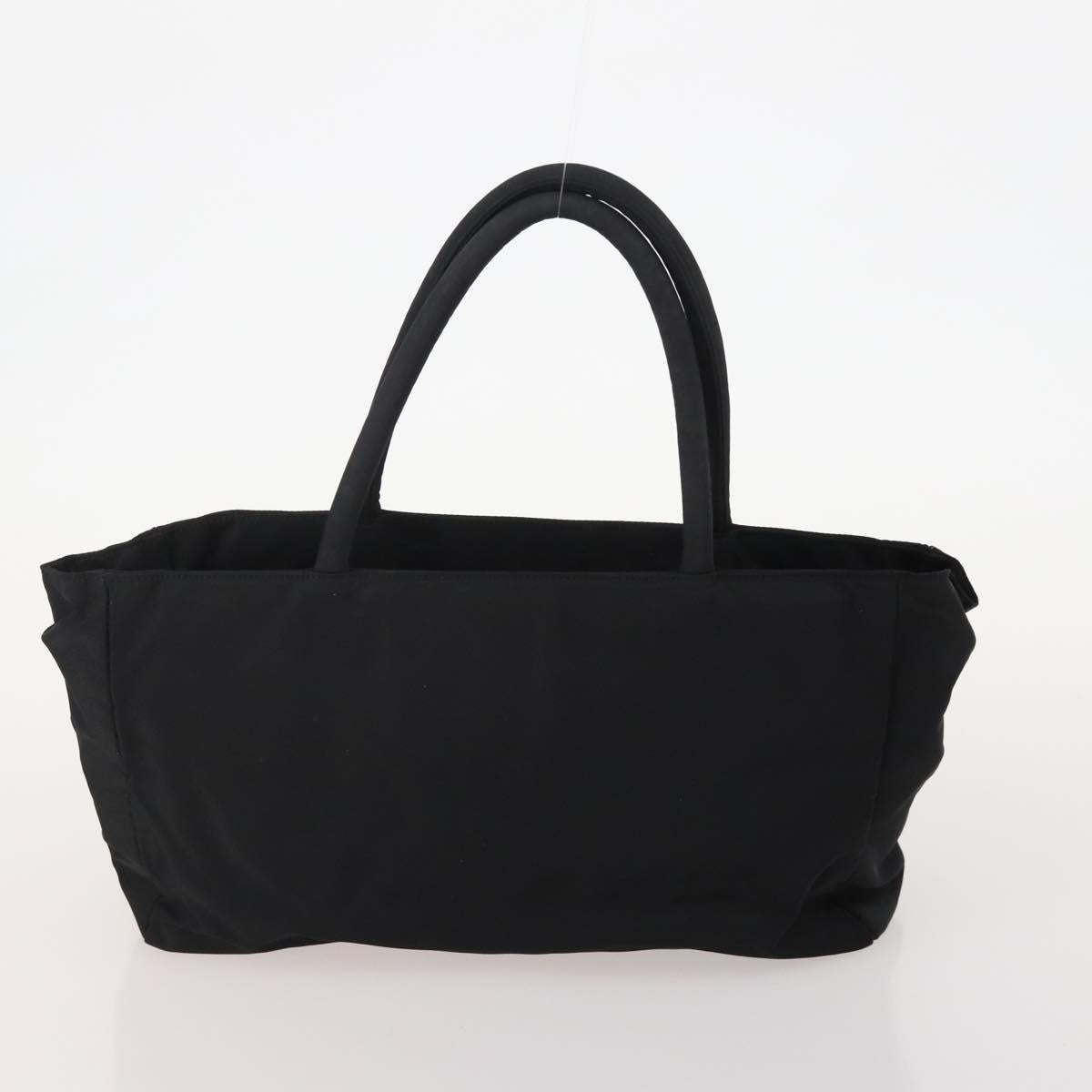 PRADA Hand Bag Nylon 4 Set Black Silver Green Auth 178840