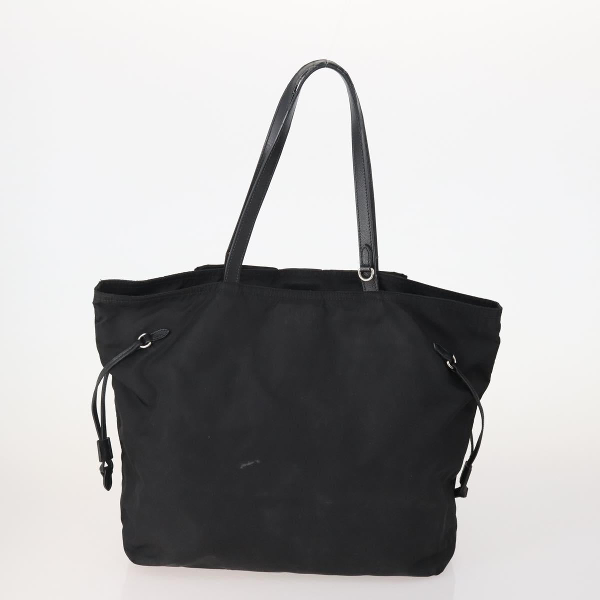 PRADA Shoulder Bag Nylon 4 Set Black Khaki Auth 178841