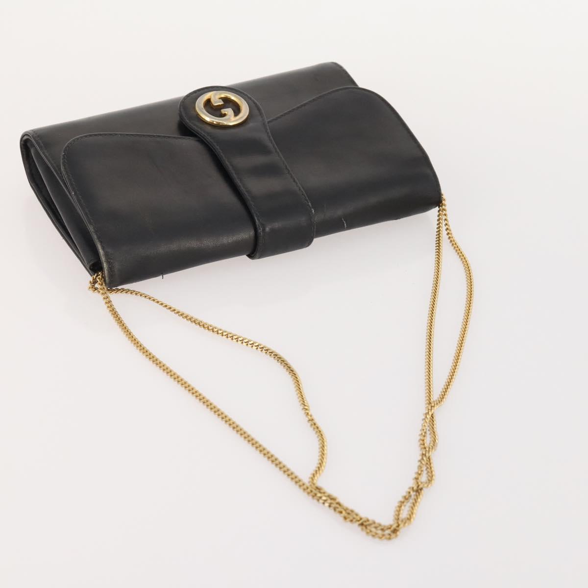 GUCCI GG Canvas GG Supreme Bag PVC Leather Nylon 3 Set Navy Blue Auth 178850