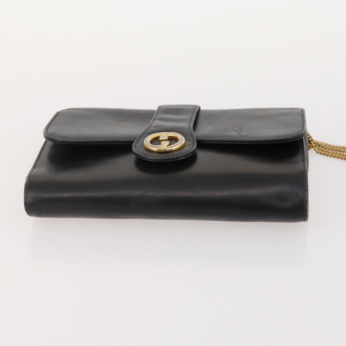 GUCCI GG Canvas GG Supreme Bag PVC Leather Nylon 3 Set Navy Blue Auth 178850