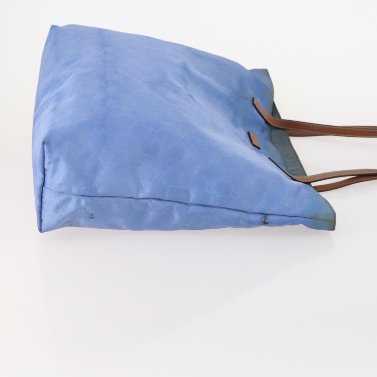 GUCCI GG Canvas GG Supreme Bag PVC Leather Nylon 3 Set Navy Blue Auth 178850