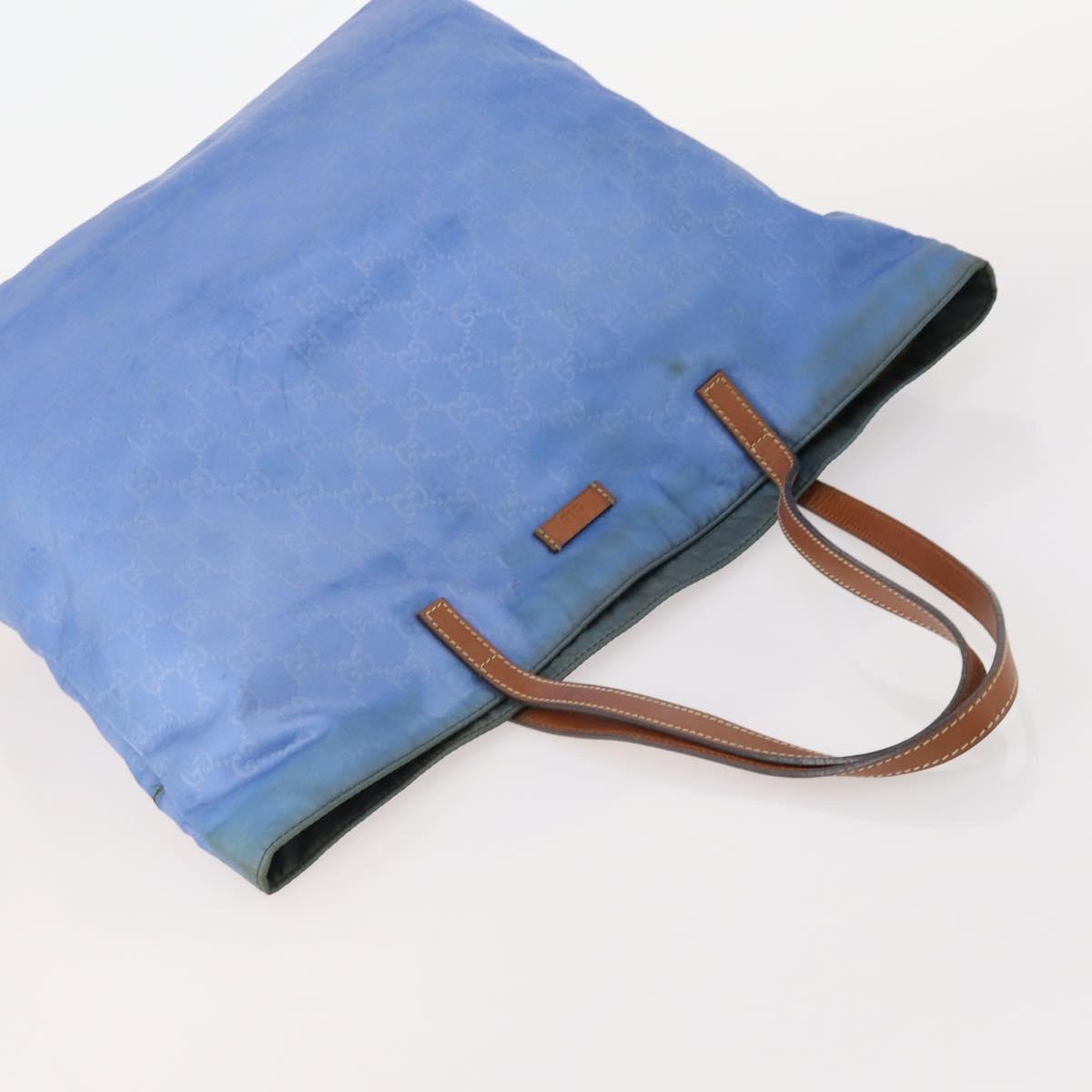GUCCI GG Canvas GG Supreme Bag PVC Leather Nylon 3 Set Navy Blue Auth 178850