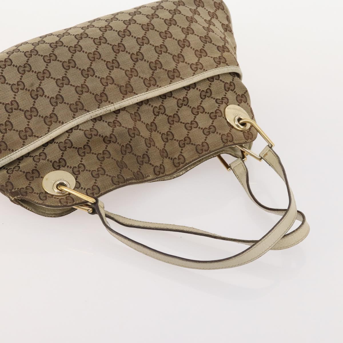GUCCI GG Canvas Tote Bag 4 Set Navy Beige Auth 178851
