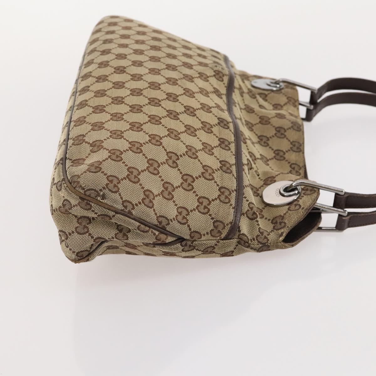 GUCCI GG Canvas Tote Bag 4 Set Navy Beige Auth 178851