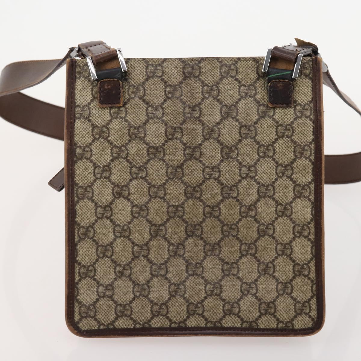 GUCCI GG Canvas Shoulder Bag 4 Set Black Beige Auth 178854