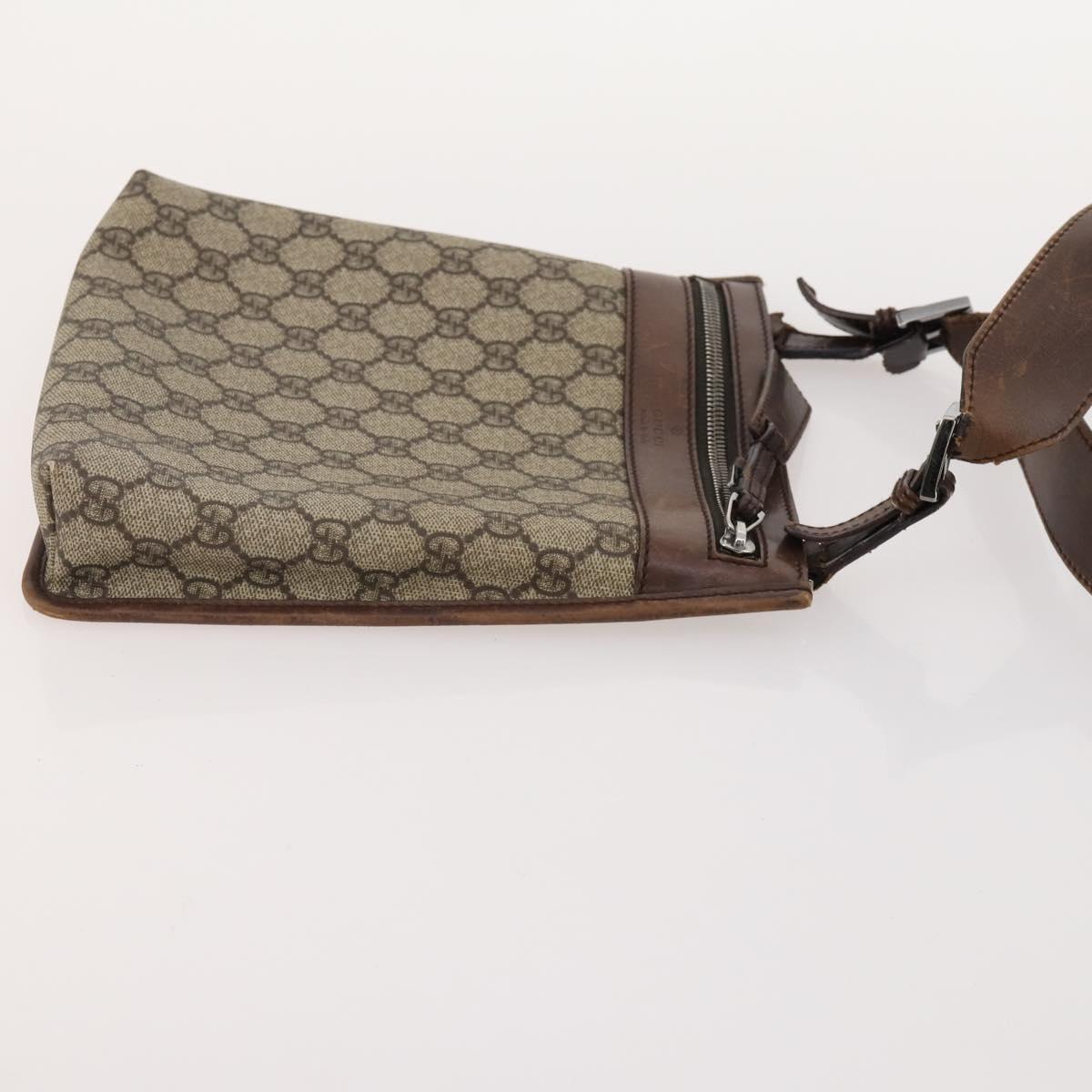 GUCCI GG Canvas Shoulder Bag 4 Set Black Beige Auth 178854