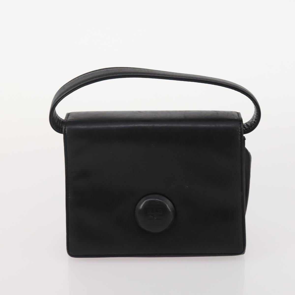 GIVENCHY Chloe Hand Bag Leather 3 Set Black Brown Auth 178857