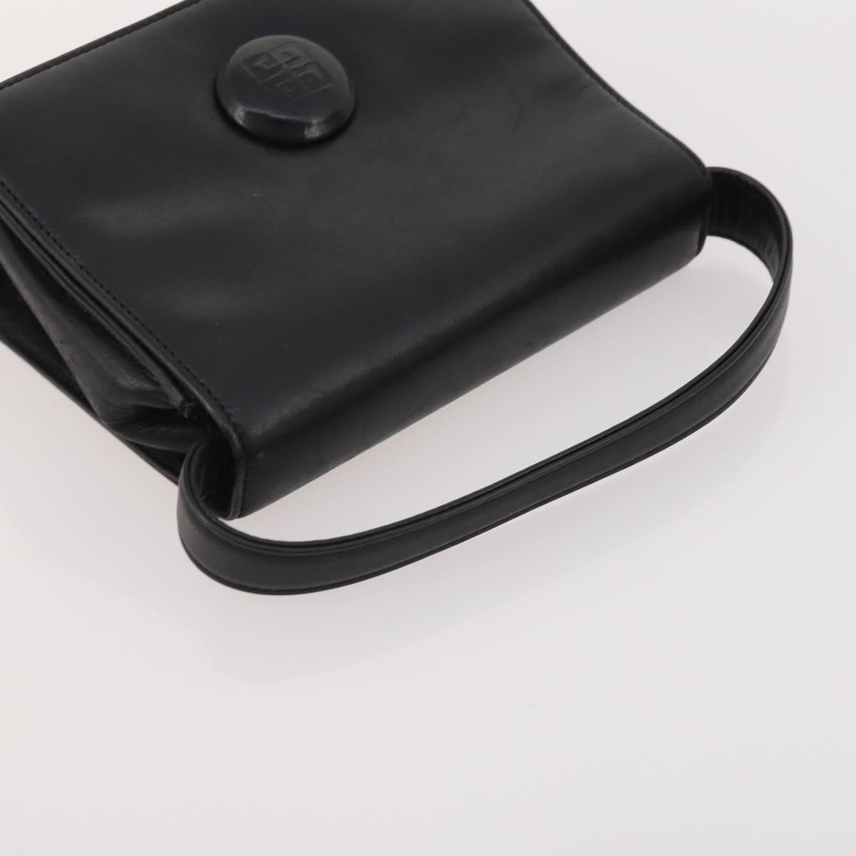 GIVENCHY Chloe Hand Bag Leather 3 Set Black Brown Auth 178857