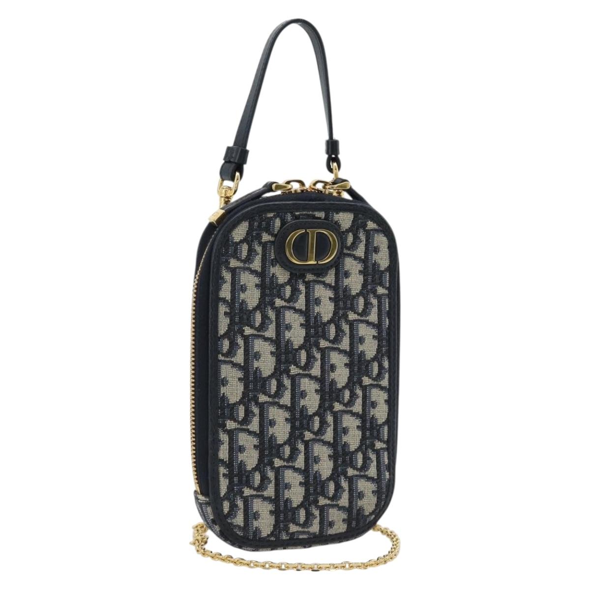 Christian Dior Trotter Canvas Phone Holder Chain Montagne 30 2way Auth 178864M