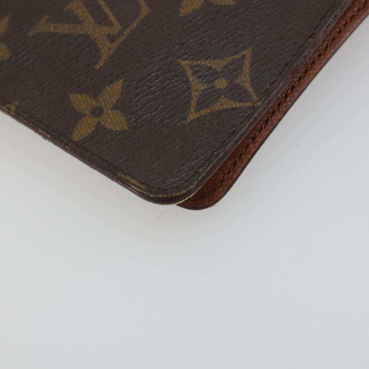 LOUIS VUITTON Monogram Agenda MM Day Planner Cover R20105 LV Auth 178870