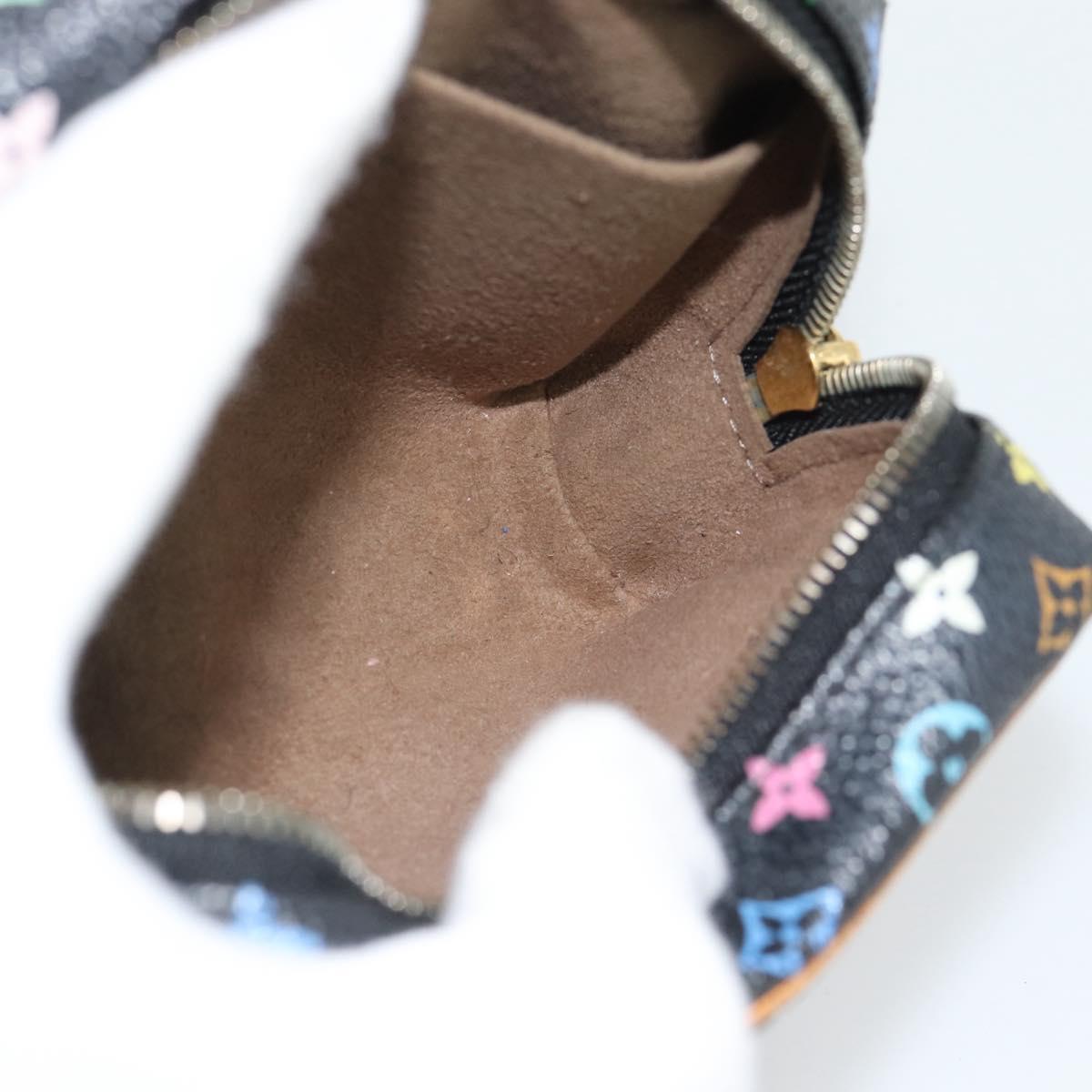 LOUIS VUITTON Monogram Multicolor Trousse Wapity Pouch Black M58034 Auth 178884
