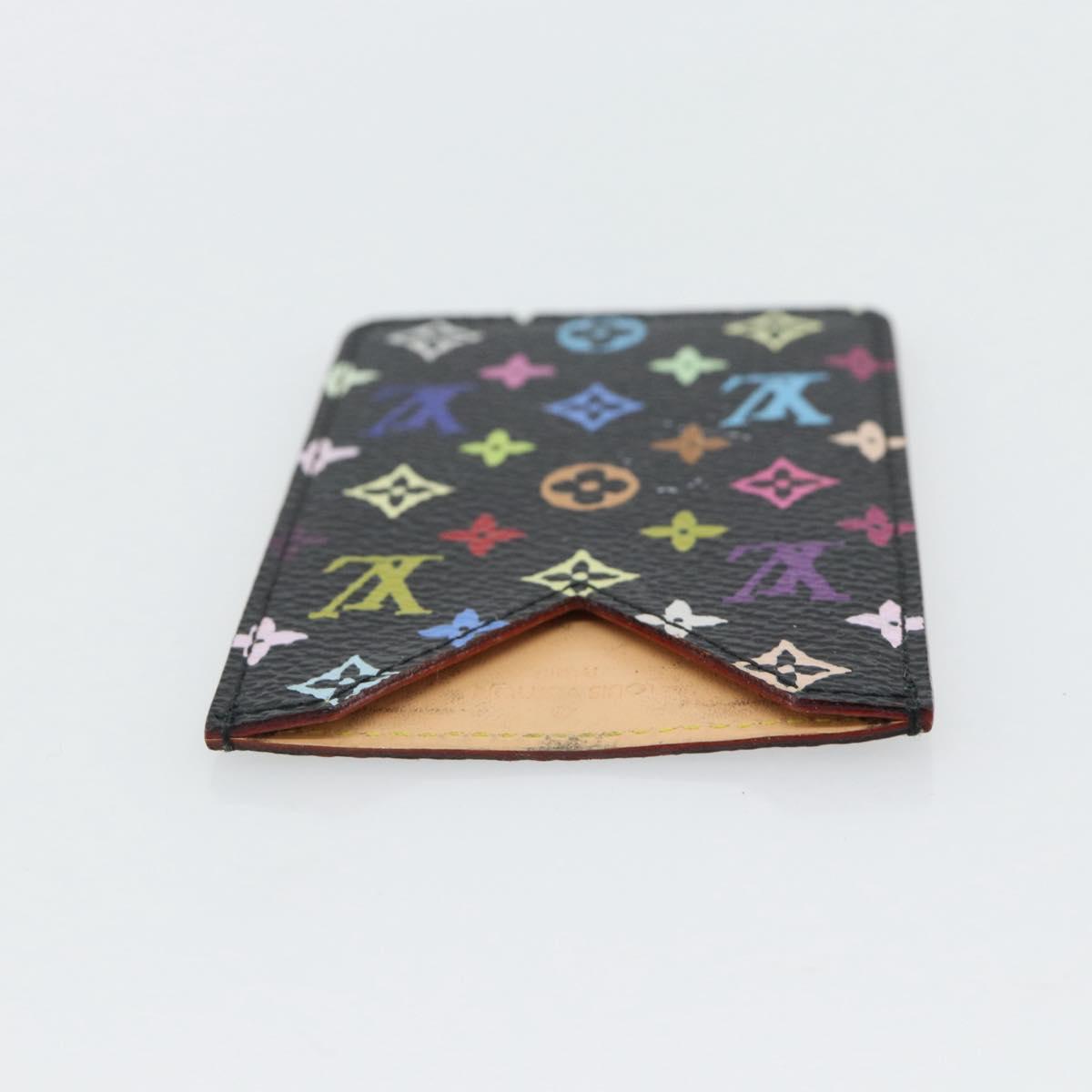 LOUIS VUITTON Monogram Multicolor Etui Miroir Mirror Black M92651 Auth 178885A