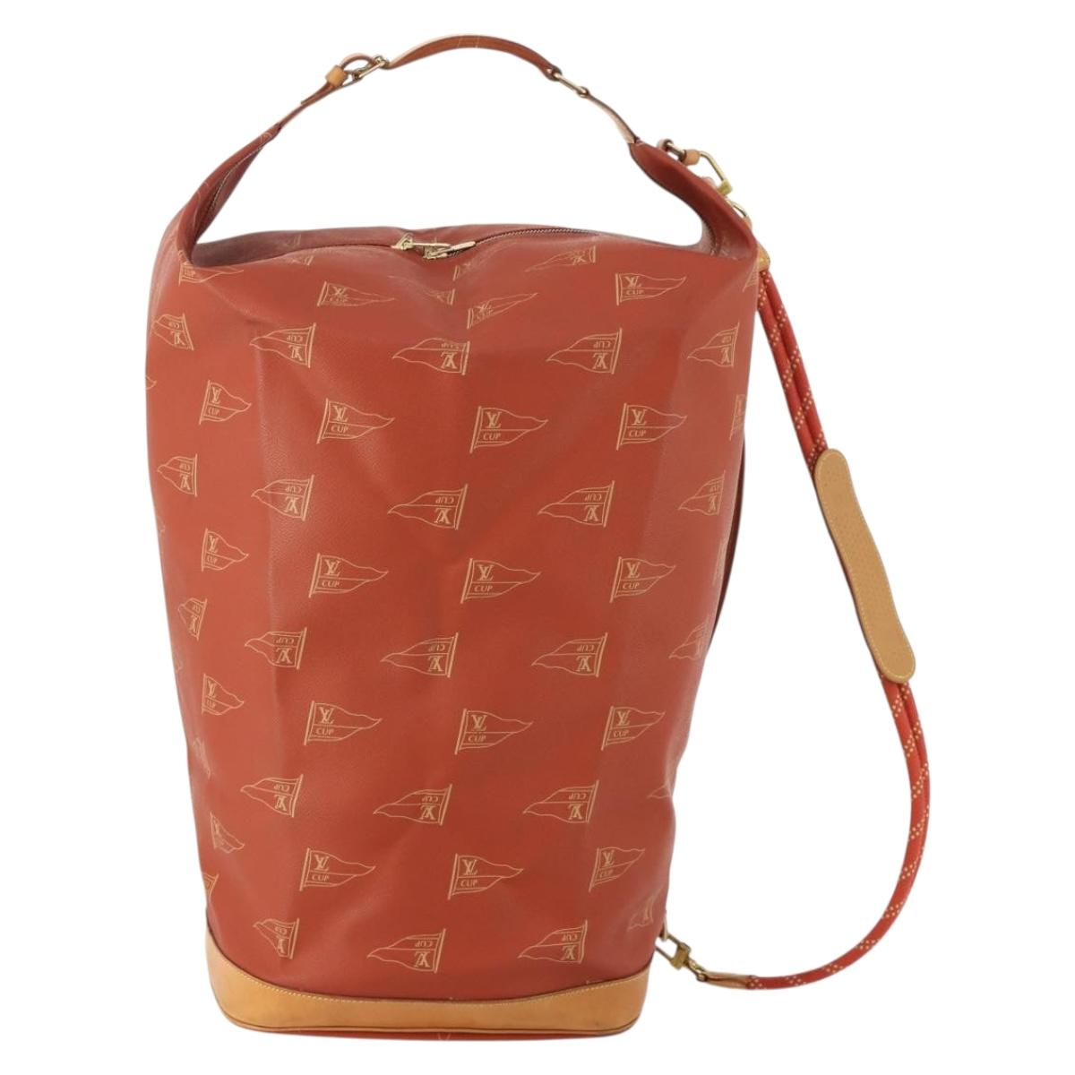 LOUIS VUITTON LV Cup Suck Marine Bag PVC Leather Aboganie M80022 LV Auth 178901