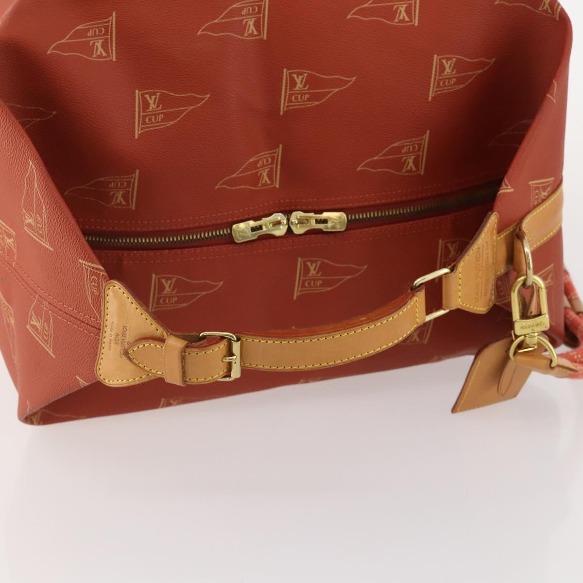 LOUIS VUITTON LV Cup Suck Marine Bag PVC Leather Aboganie M80022 LV Auth 178901