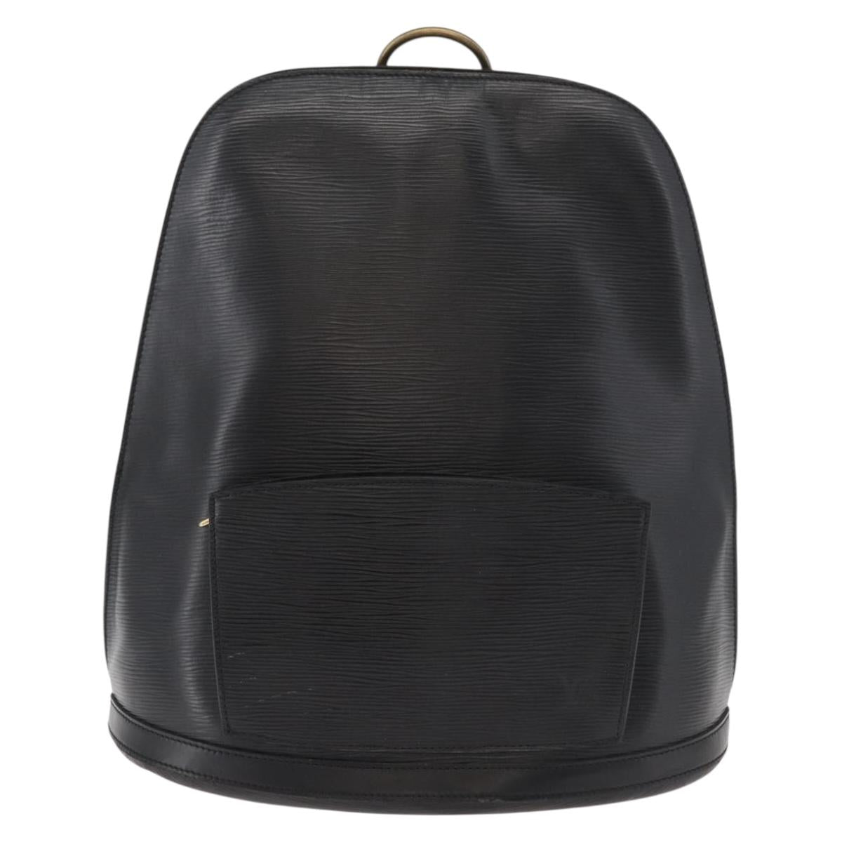 LOUIS VUITTON Epi Gobelins Backpack Black M52292 LV Auth 178907