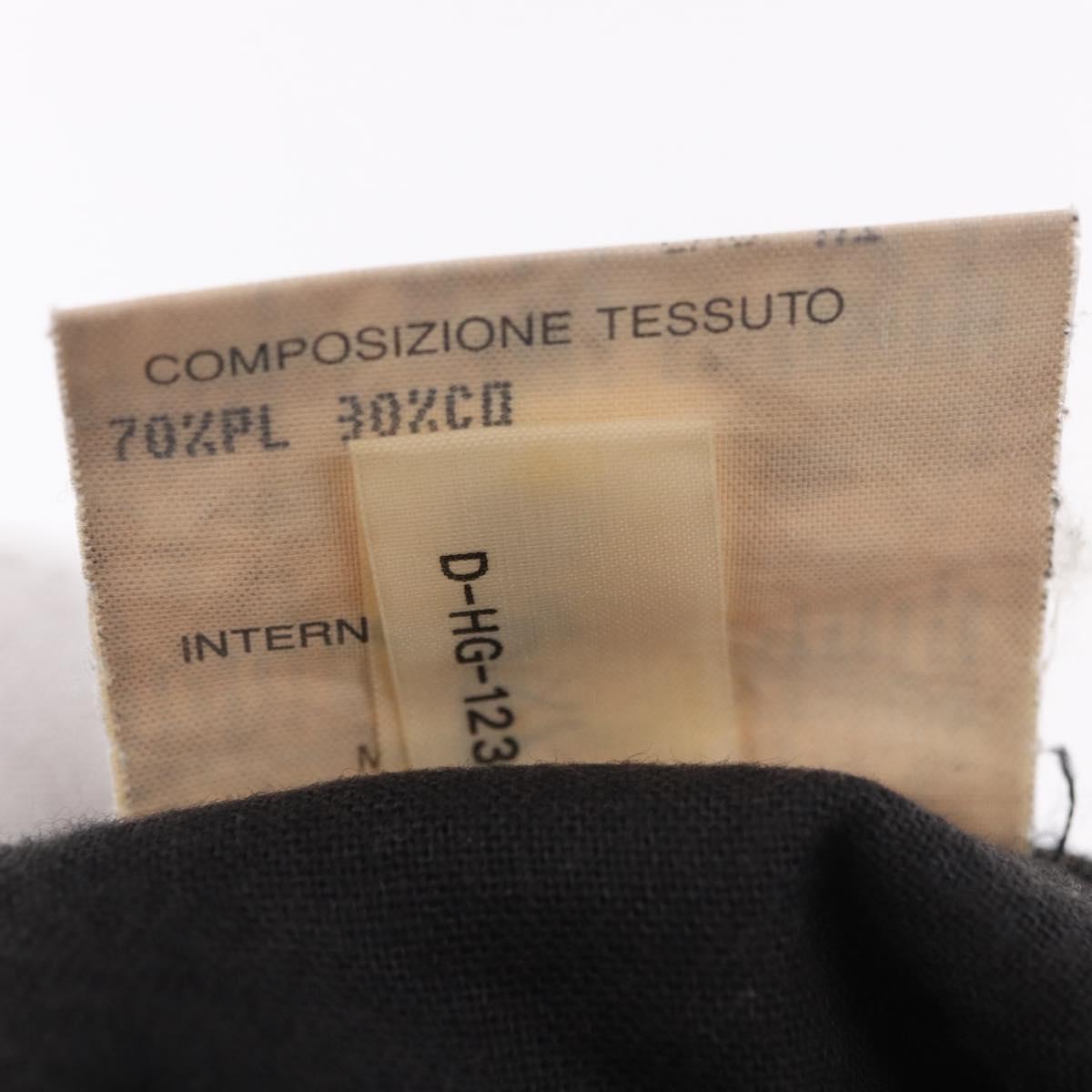 FENDI Zucca Canvas Skirt Black Brown Auth 178913A