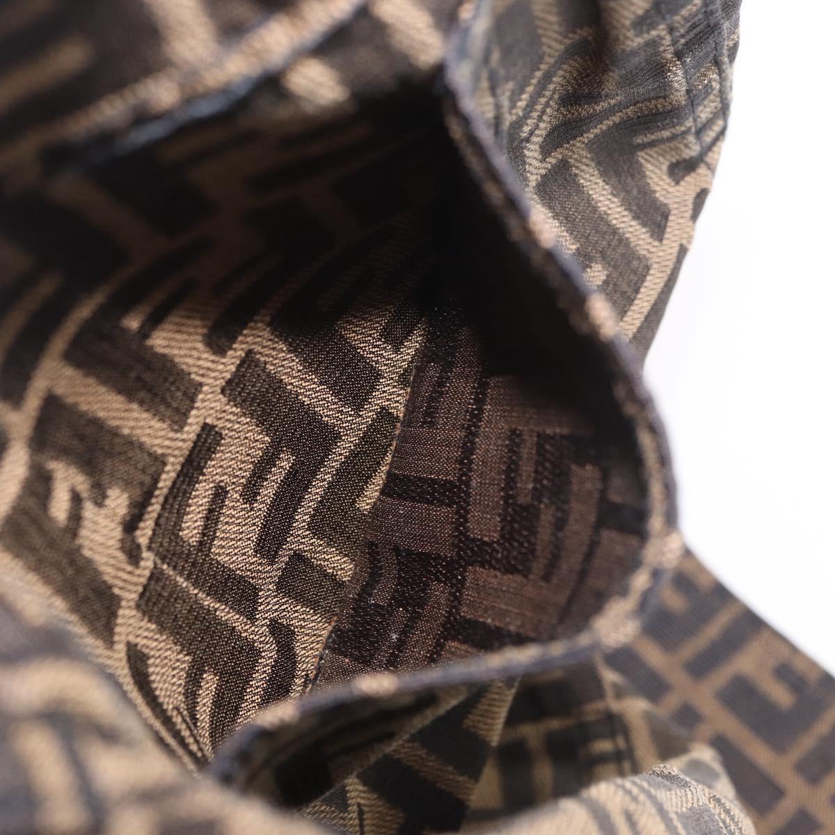 FENDI Zucca Canvas Skirt Black Brown Auth 178913A