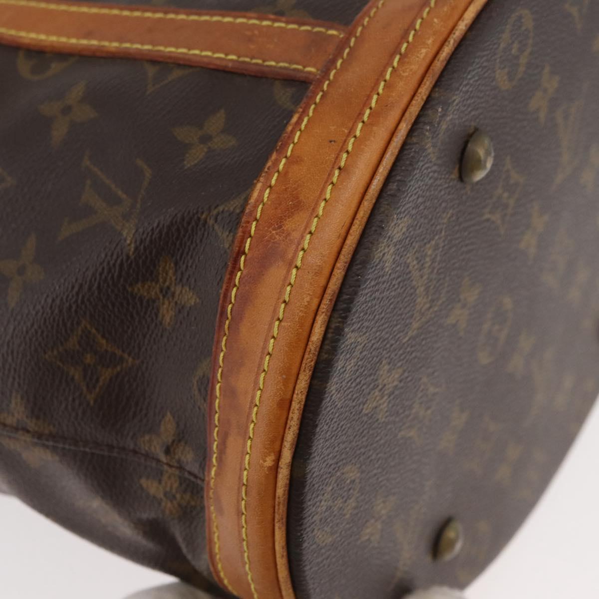 LOUIS VUITTON Monogram Bucket GM Shoulder Bag M42236 LV Auth 178948