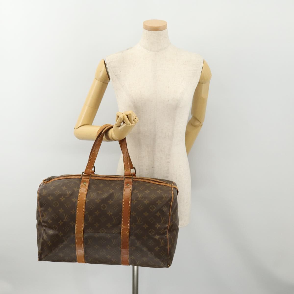 LOUIS VUITTON Monogram Sac Souple 45 Boston Bag M41624 LV Auth 178950