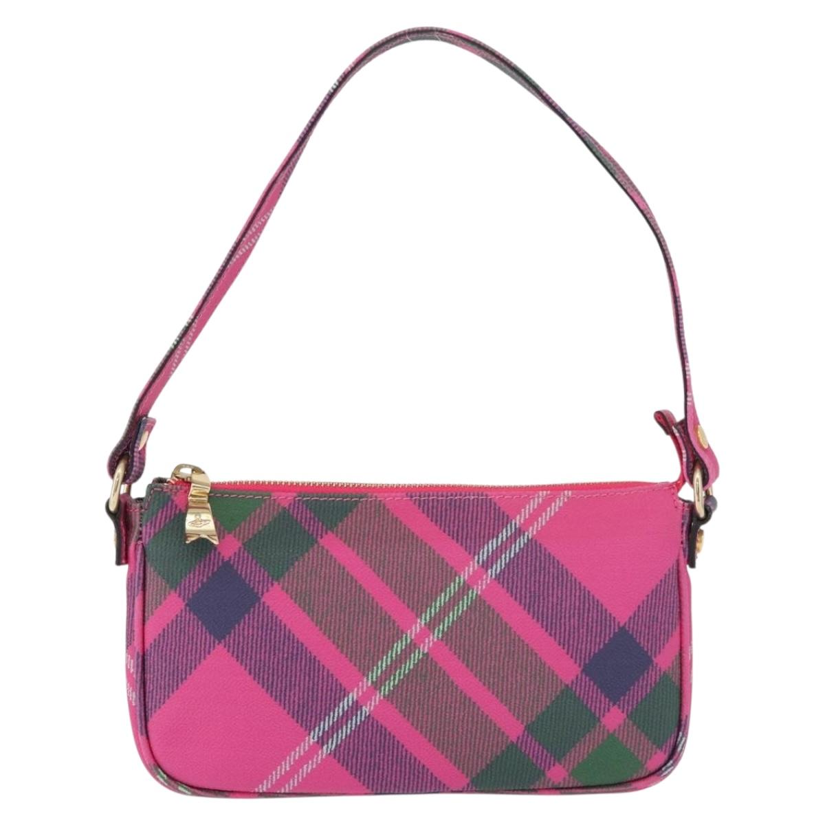 Vivienne Westwood Shoulder Bag PVC Pink Gold Auth 178973A
