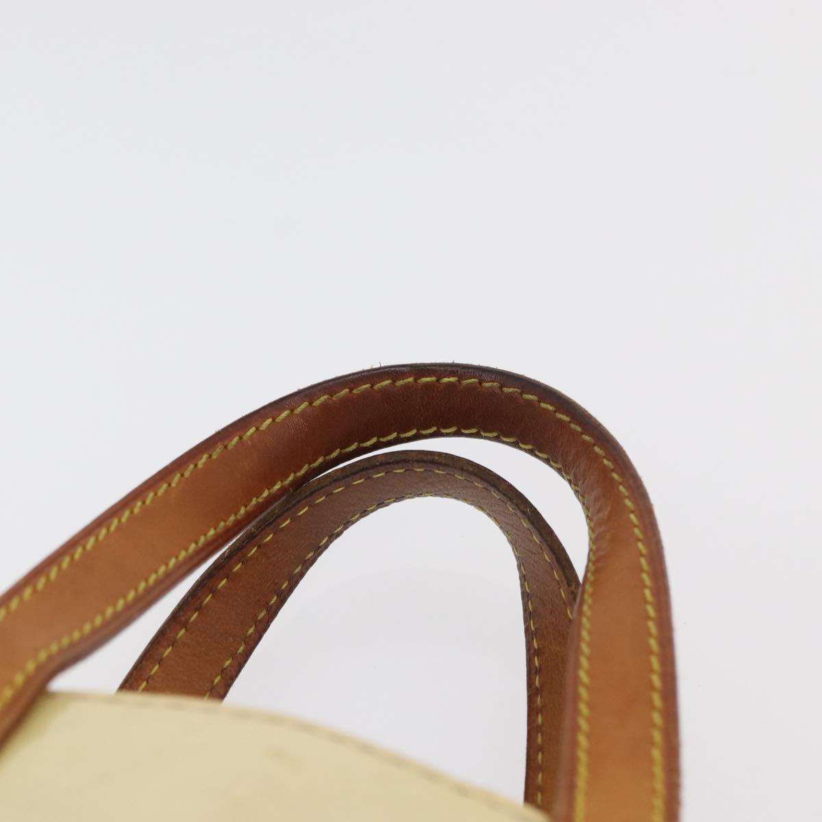 LOUIS VUITTON Monogram Vernis Reade PM Hand Bag Perle M91336 LV Auth 178983