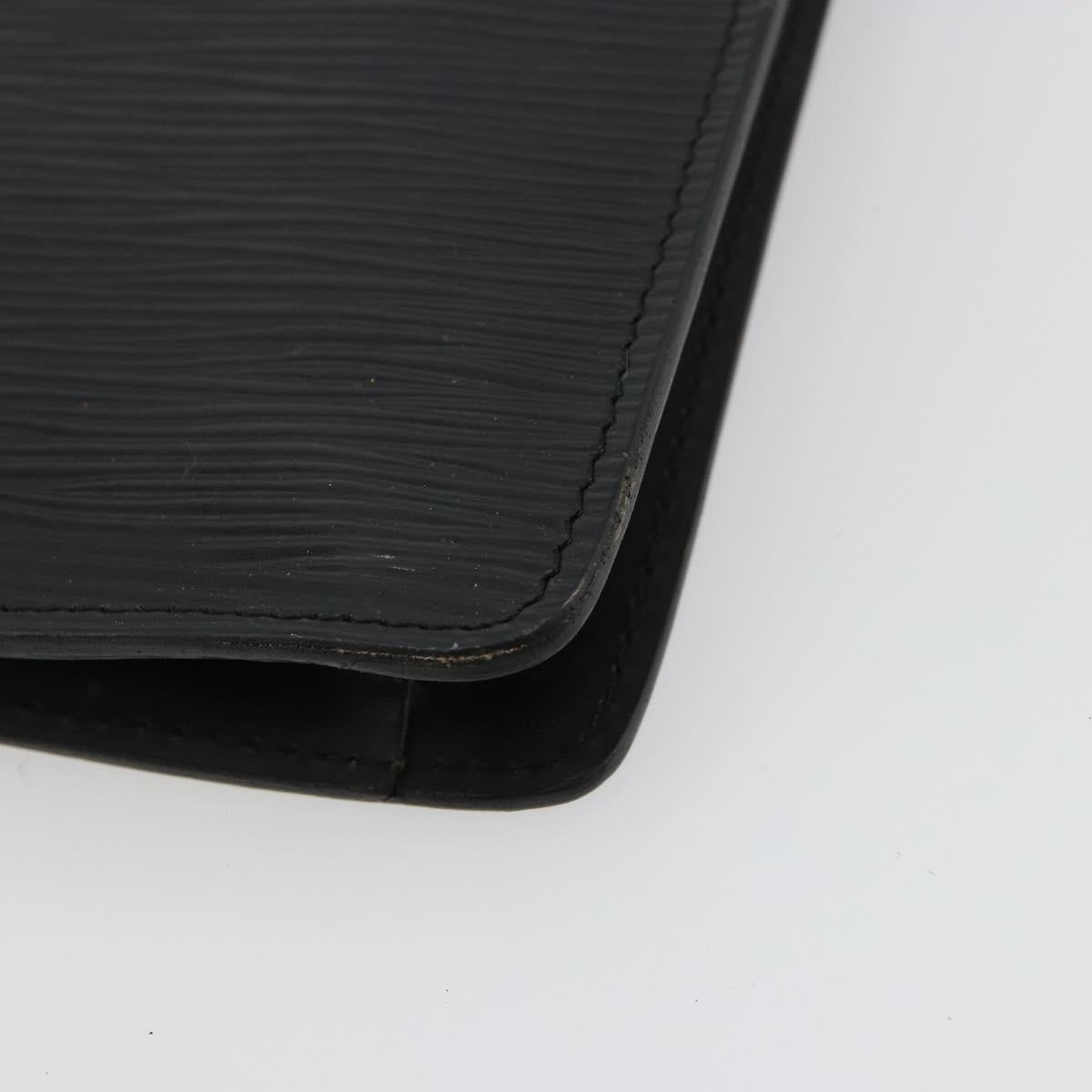 LOUIS VUITTON Epi Montaigne 27 Clutch Bag Black M52652 LV Auth 179016