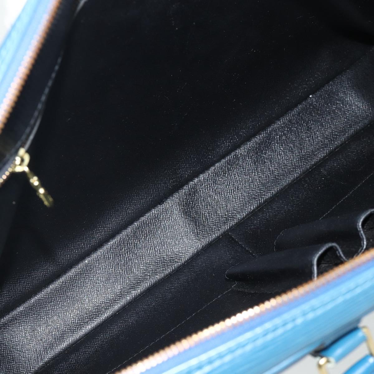 LOUIS VUITTON Epi Porte Documents Voyage Business Bag Blue M41144 LV Auth 179019