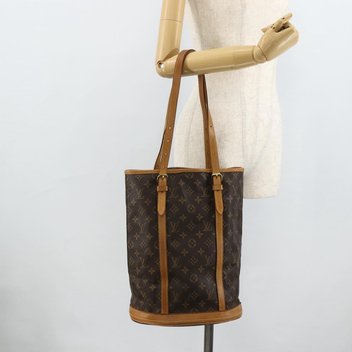 LOUIS VUITTON Monogram Bucket GM Shoulder Bag M42236 LV Auth 179022