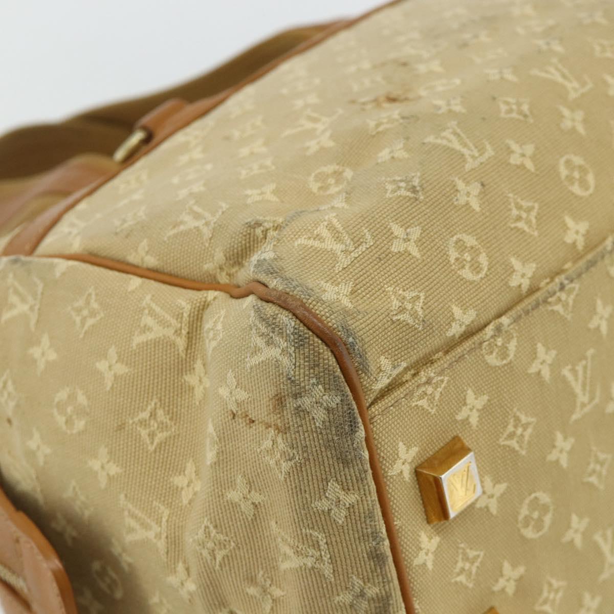 LOUIS VUITTON Monogram Mini Josephine GM Hand Bag Beige M92310 LV Auth 179024