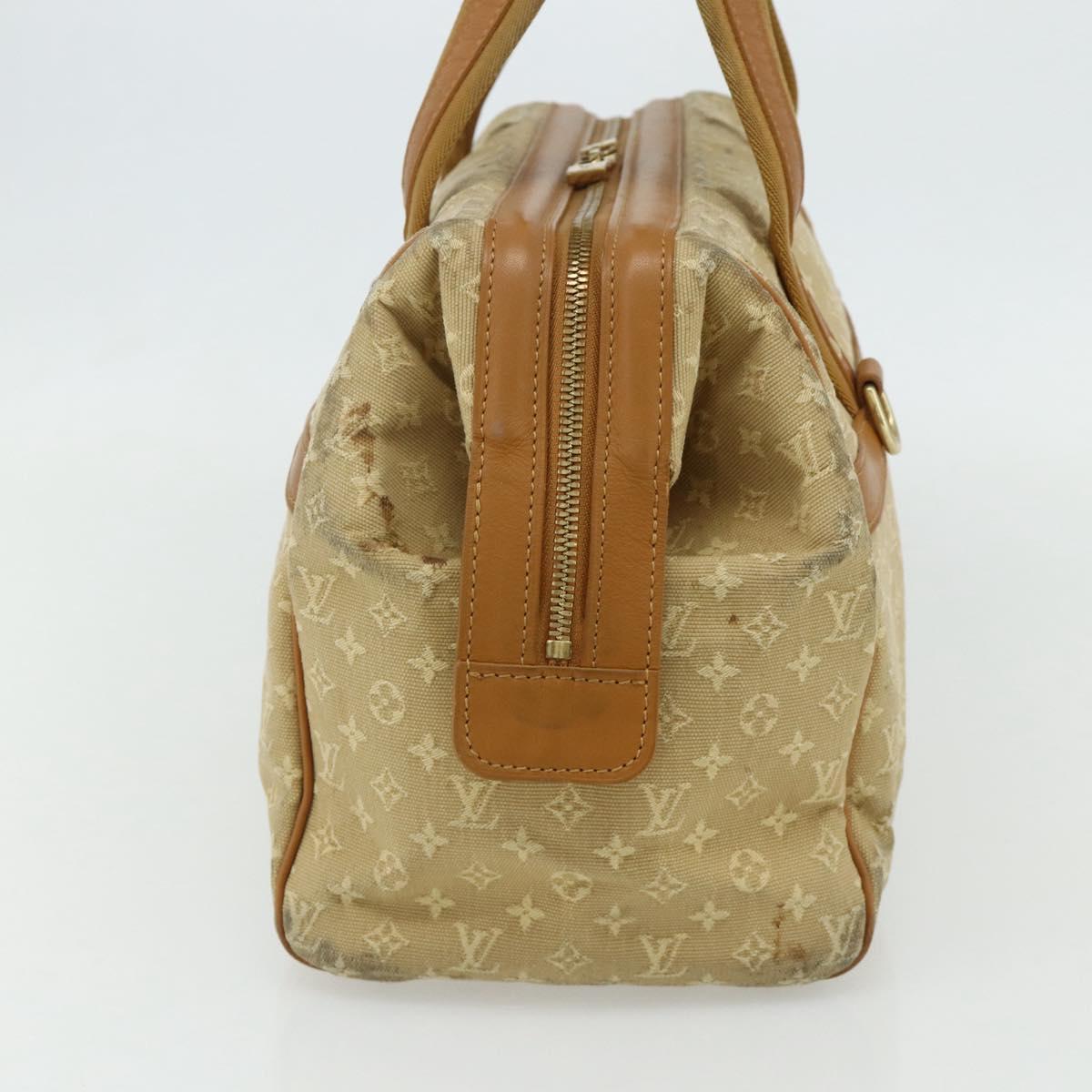 LOUIS VUITTON Monogram Mini Josephine GM Hand Bag Beige M92310 LV Auth 179024