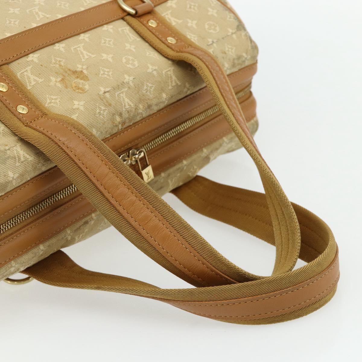 LOUIS VUITTON Monogram Mini Josephine GM Hand Bag Beige M92310 LV Auth 179024