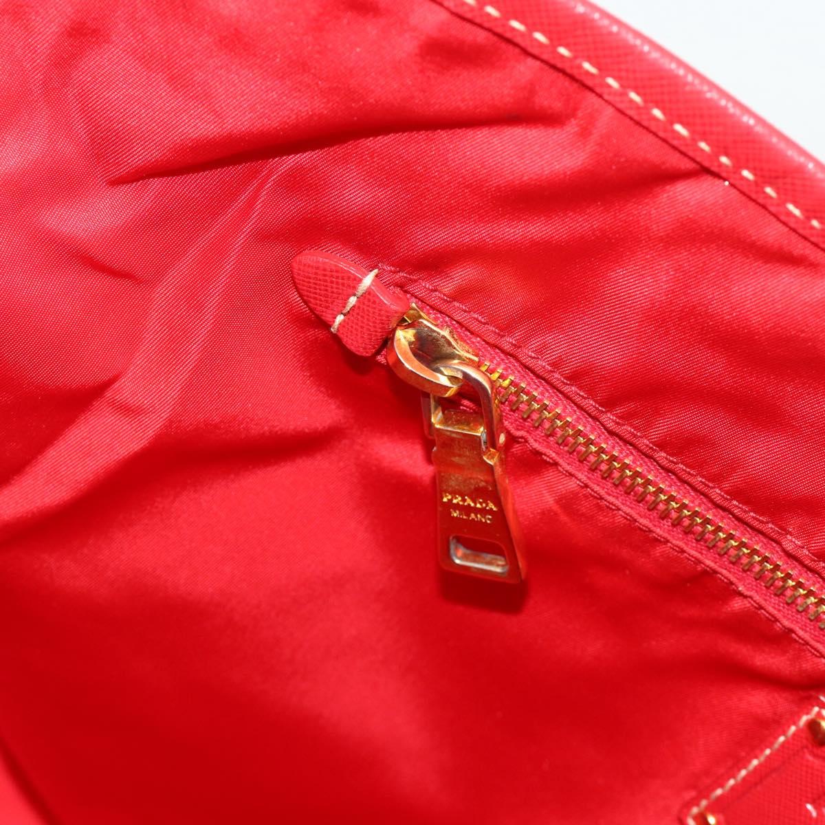 PRADA Tote Bag Nylon Multicolor Gold Auth 179027
