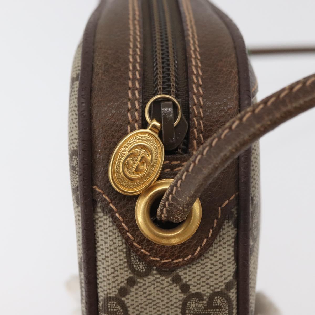GUCCI GG Supreme Web Sherry Line Bag PVC Outlet 007 754 6112 4030 Auth 179036