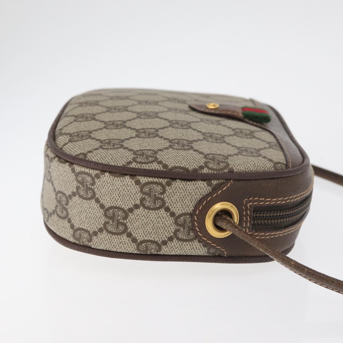 GUCCI GG Supreme Web Sherry Line Bag PVC Outlet 007 754 6112 4030 Auth 179036