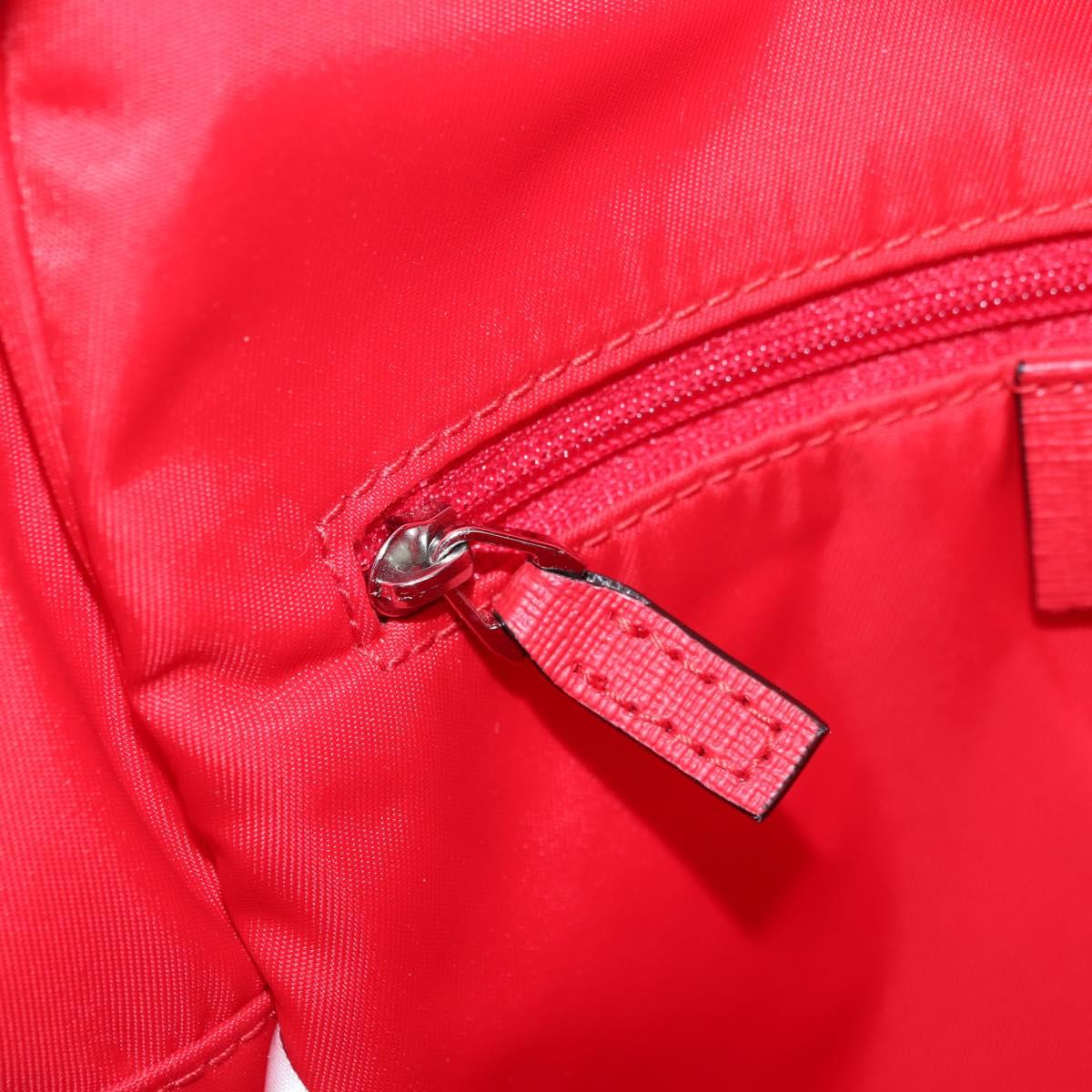 GUCCI Children's Higuchi Yuko Backpack PVC Silver Red 271327 Auth 179050SAM
