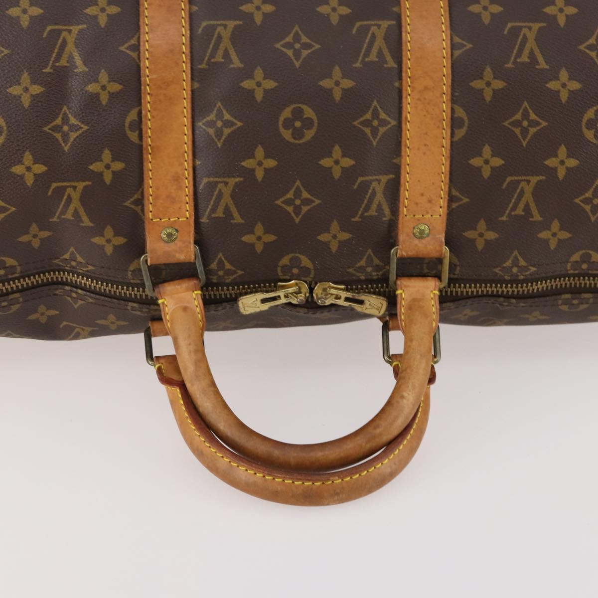 LOUIS VUITTON Monogram Keepall 50 Boston Bag M41426 LV Auth 179056