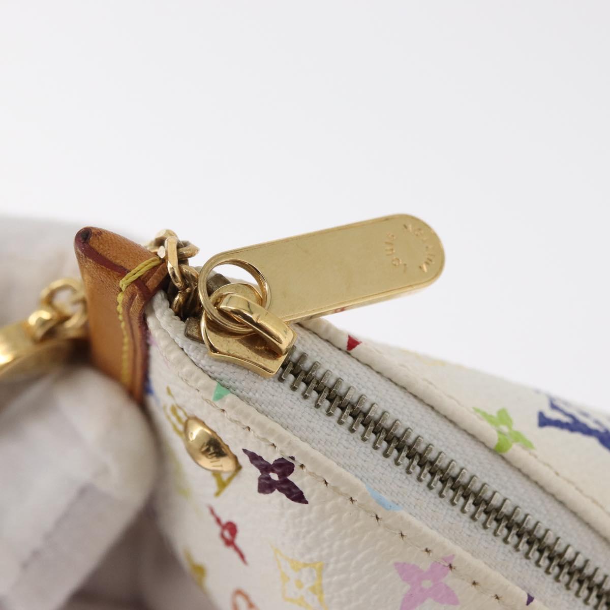 LOUIS VUITTON Monogram Multicolor Berlango Purse White M58028 LV Auth 179065V