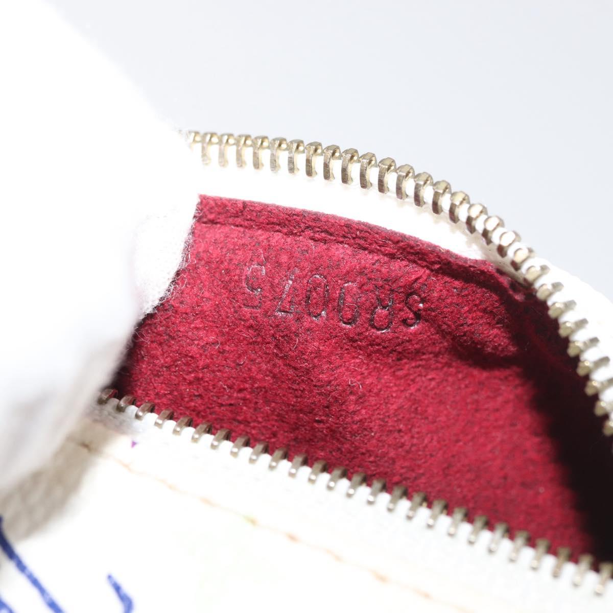 LOUIS VUITTON Monogram Multicolor Berlango Purse White M58028 LV Auth 179065V