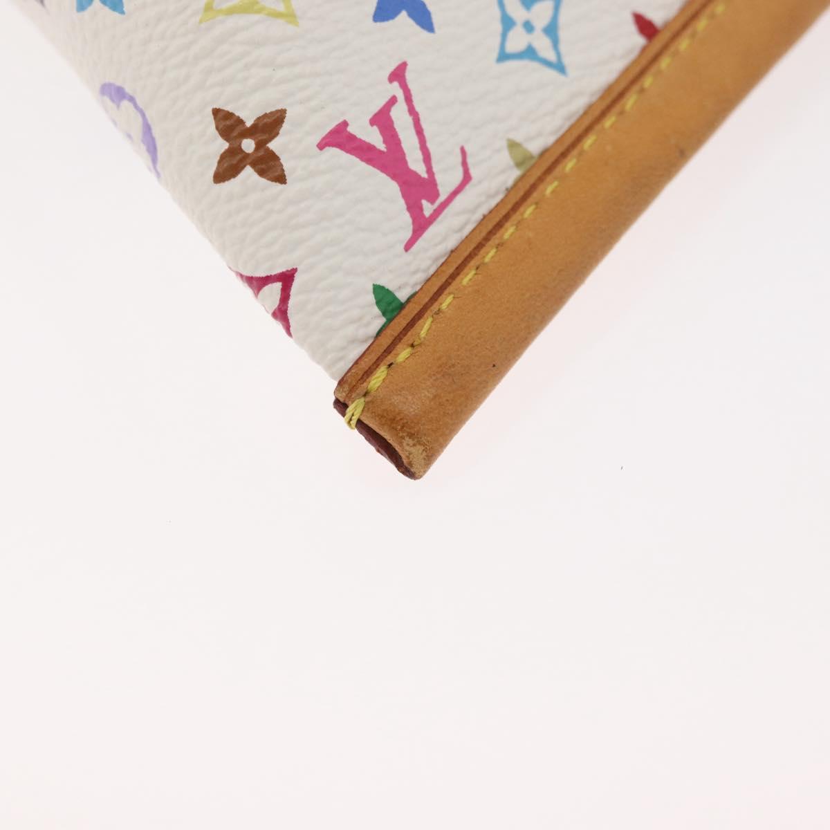LOUIS VUITTON Monogram Multicolor Berlango Purse White M58028 LV Auth 179065V