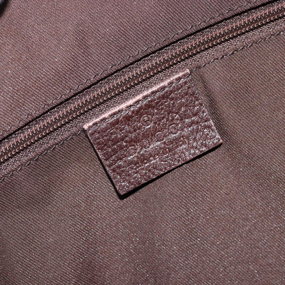 GUCCI GG Canvas Abbey Hand Bag Beige Gold 153026 Auth 179083