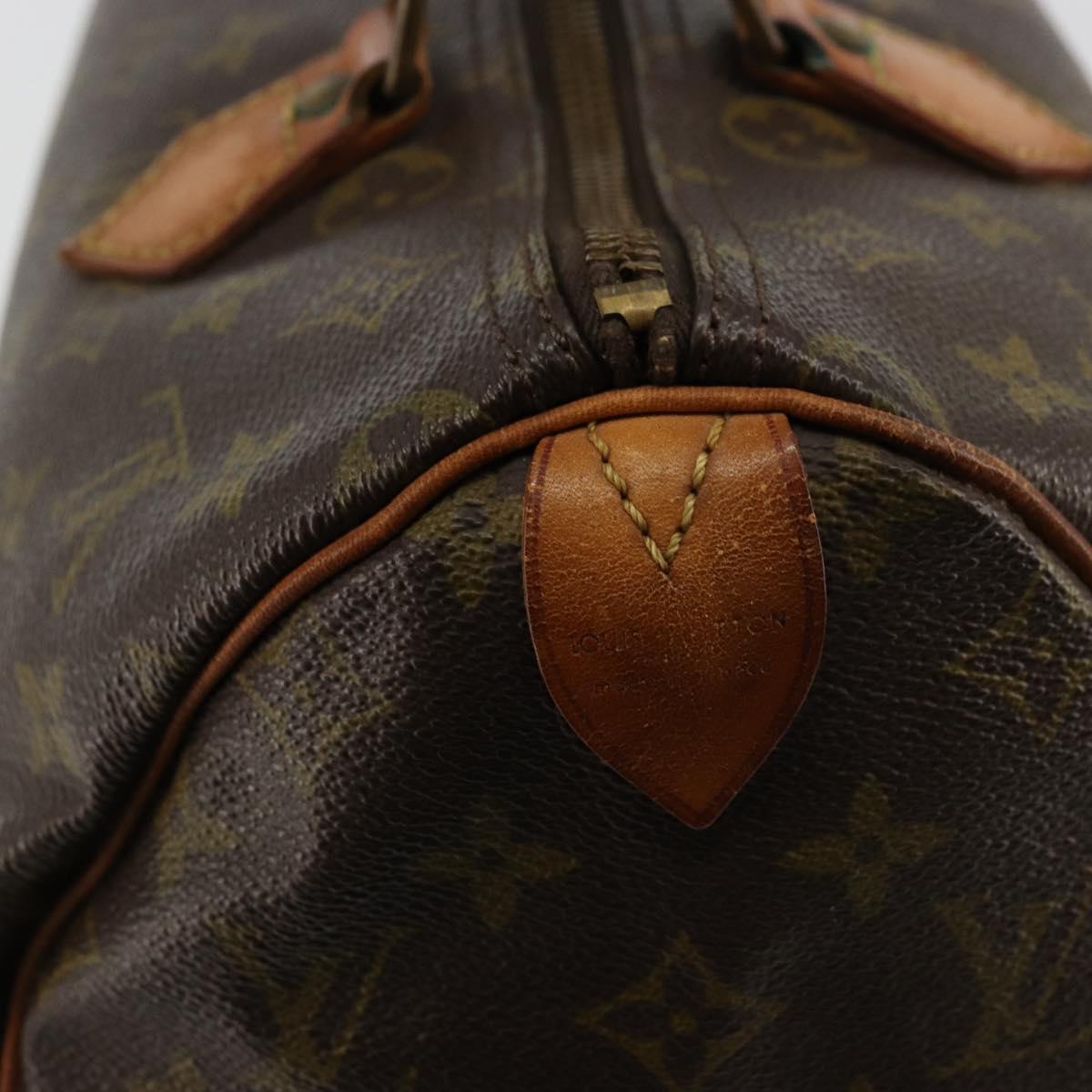 LOUIS VUITTON Monogram Speedy 30 Hand Bag M41526 LV Auth 179095
