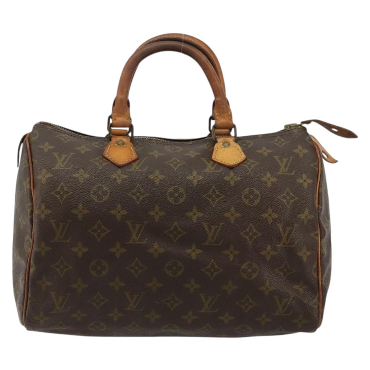LOUIS VUITTON Monogram Speedy 30 Hand Bag M41526 LV Auth 179095
