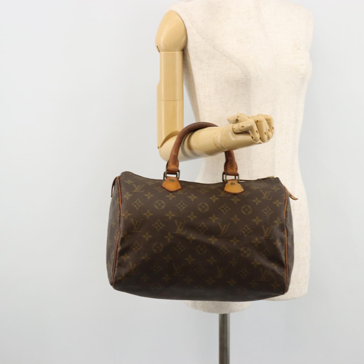 LOUIS VUITTON Monogram Speedy 30 Hand Bag M41526 LV Auth 179095