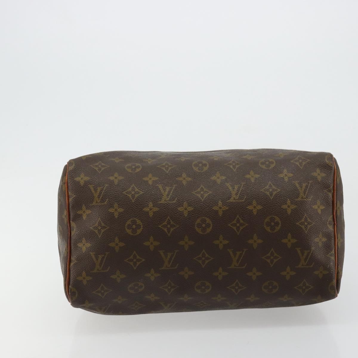 LOUIS VUITTON Monogram Speedy 30 Hand Bag M41526 LV Auth 179095