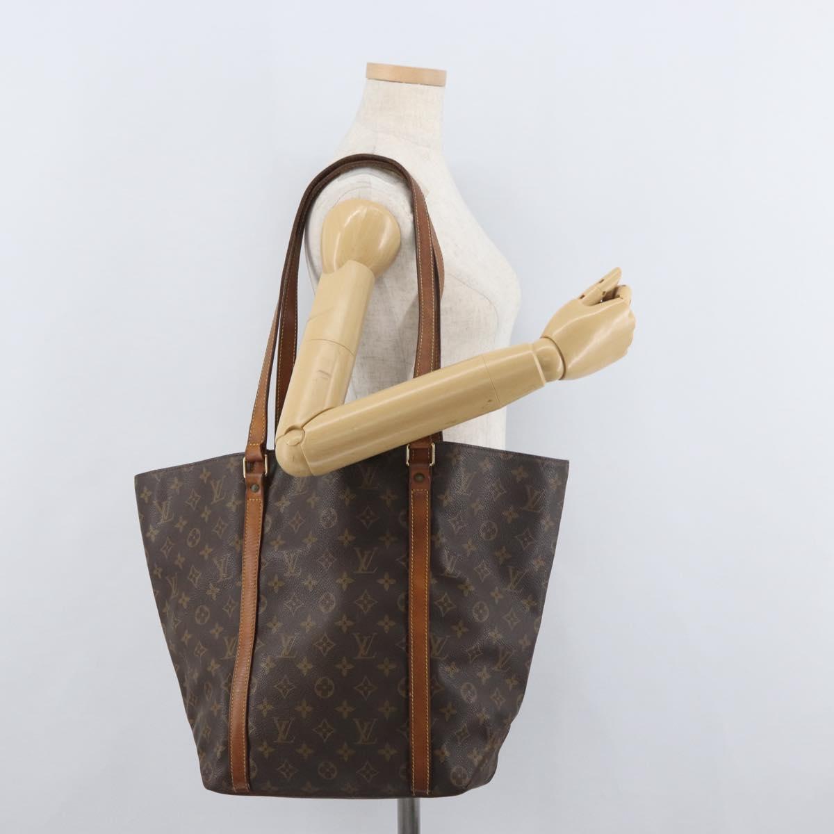 LOUIS VUITTON Monogram Sac Shopping Tote Bag M51108 LV Auth 179096