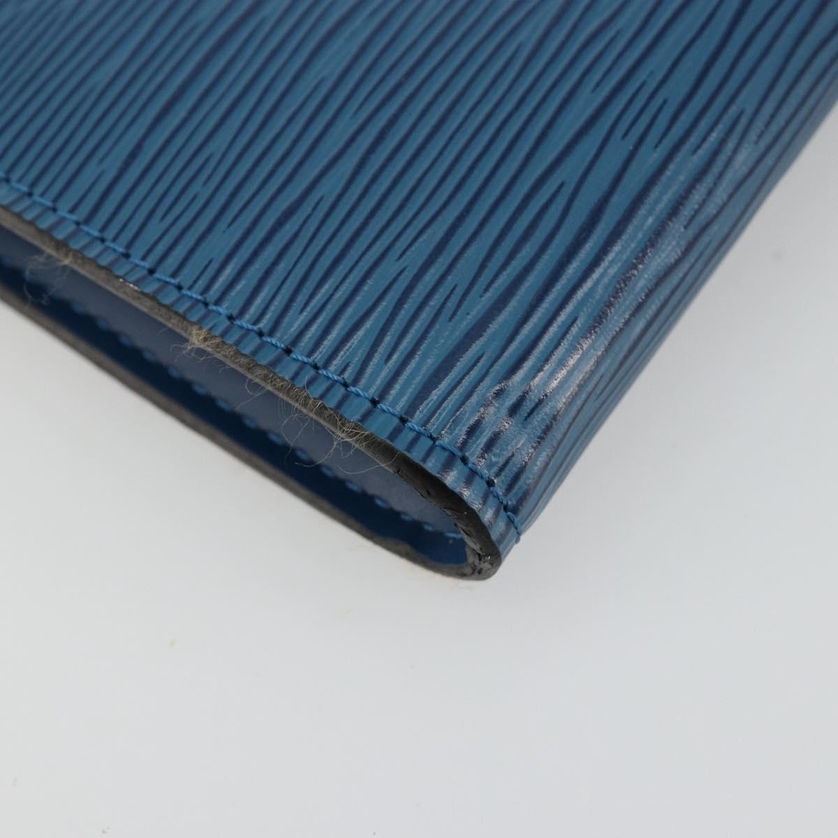 LOUIS VUITTON Epi Pochette Accessoires Pouch Blue M52985 LV Auth 179106A