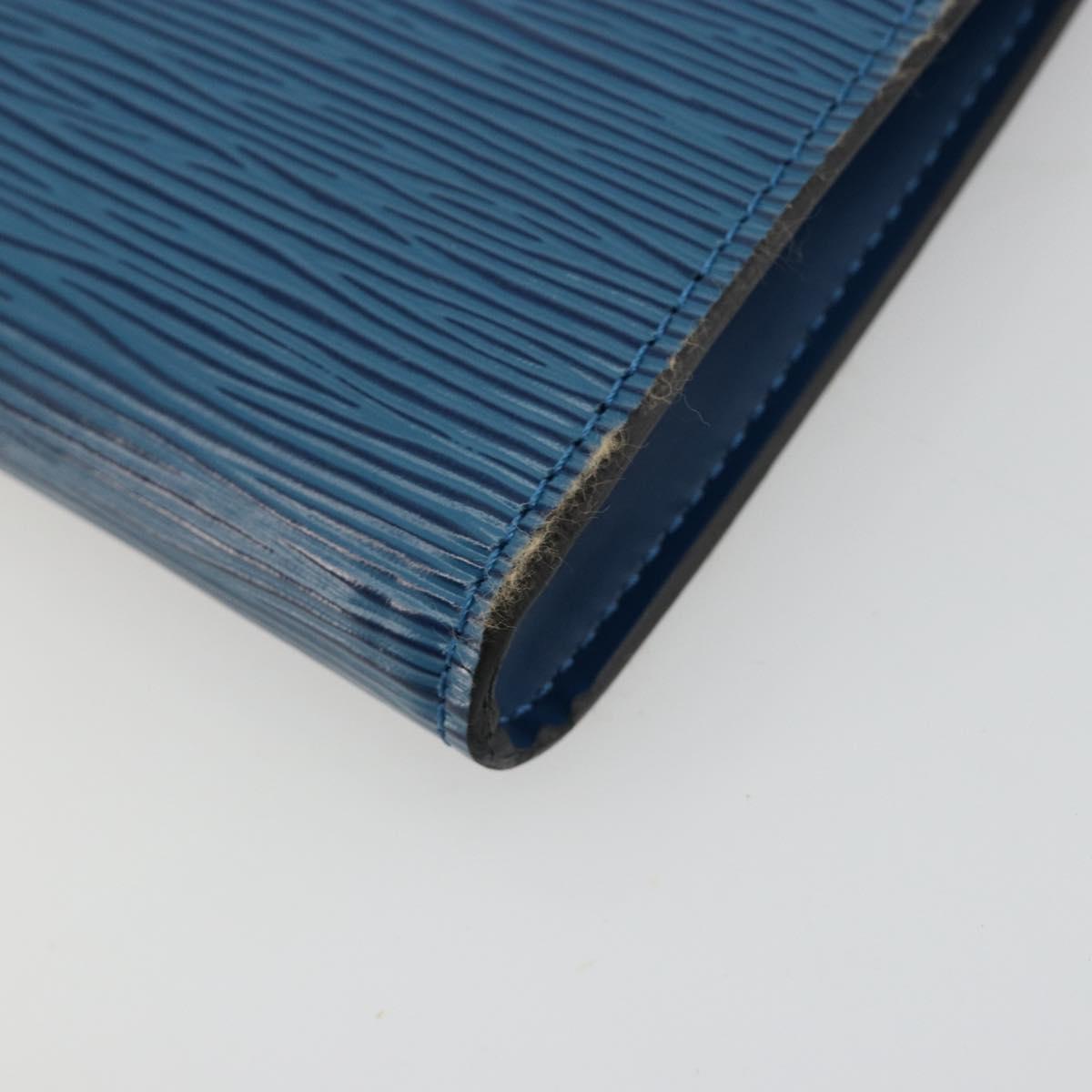 LOUIS VUITTON Epi Pochette Accessoires Pouch Blue M52985 LV Auth 179106A